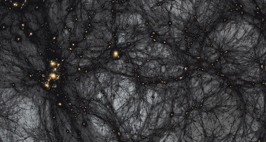 暗物质可以从常规物质中产生，并把更多的常规物质感染成暗物质插图